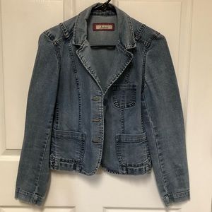 Jordache Distressed Denim Jacket
